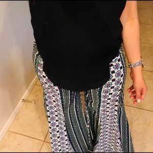 Super cute boho flare pants